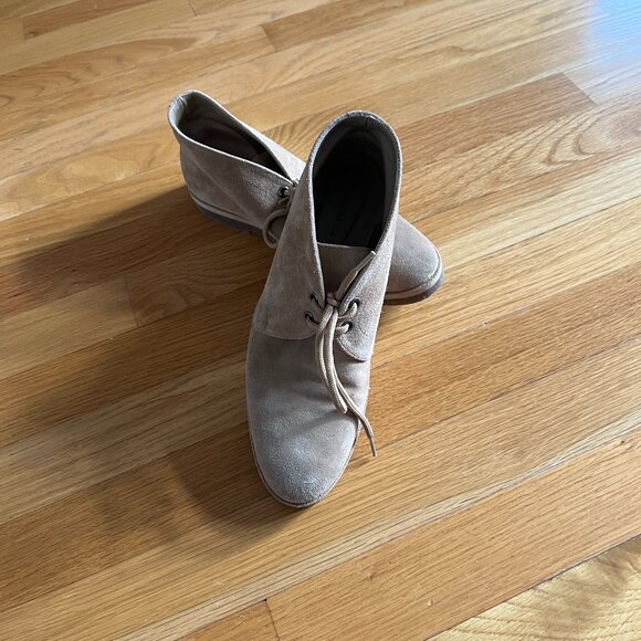 Jenni Kayne Desert Boots Tan Suede Lace Up Size 37 - Picture 2 of 11